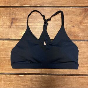 Fabletics Black Sports Bra Size XS / Small Twisted Twist Back Padded